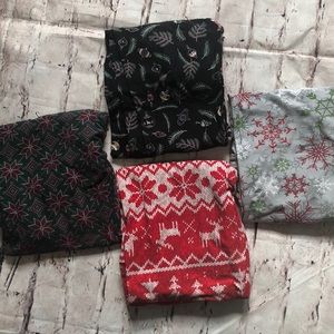 TC2 holiday LuLaRoe leggings 4 pairs fits 18+